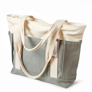 21MOD Women's Tote in Cream and Grey